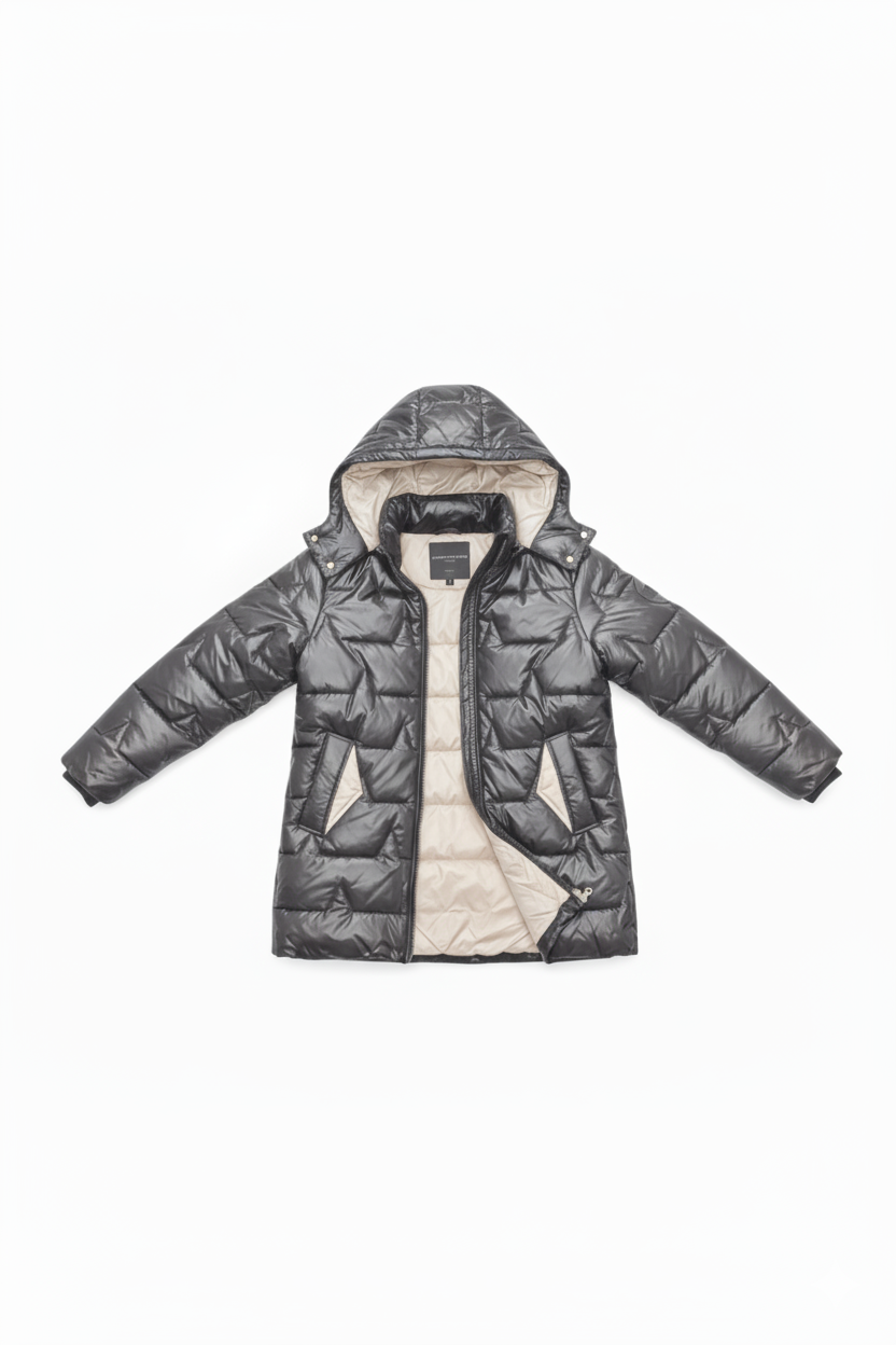 Belloni™ | Piumino lungo con cappuccio Frosina