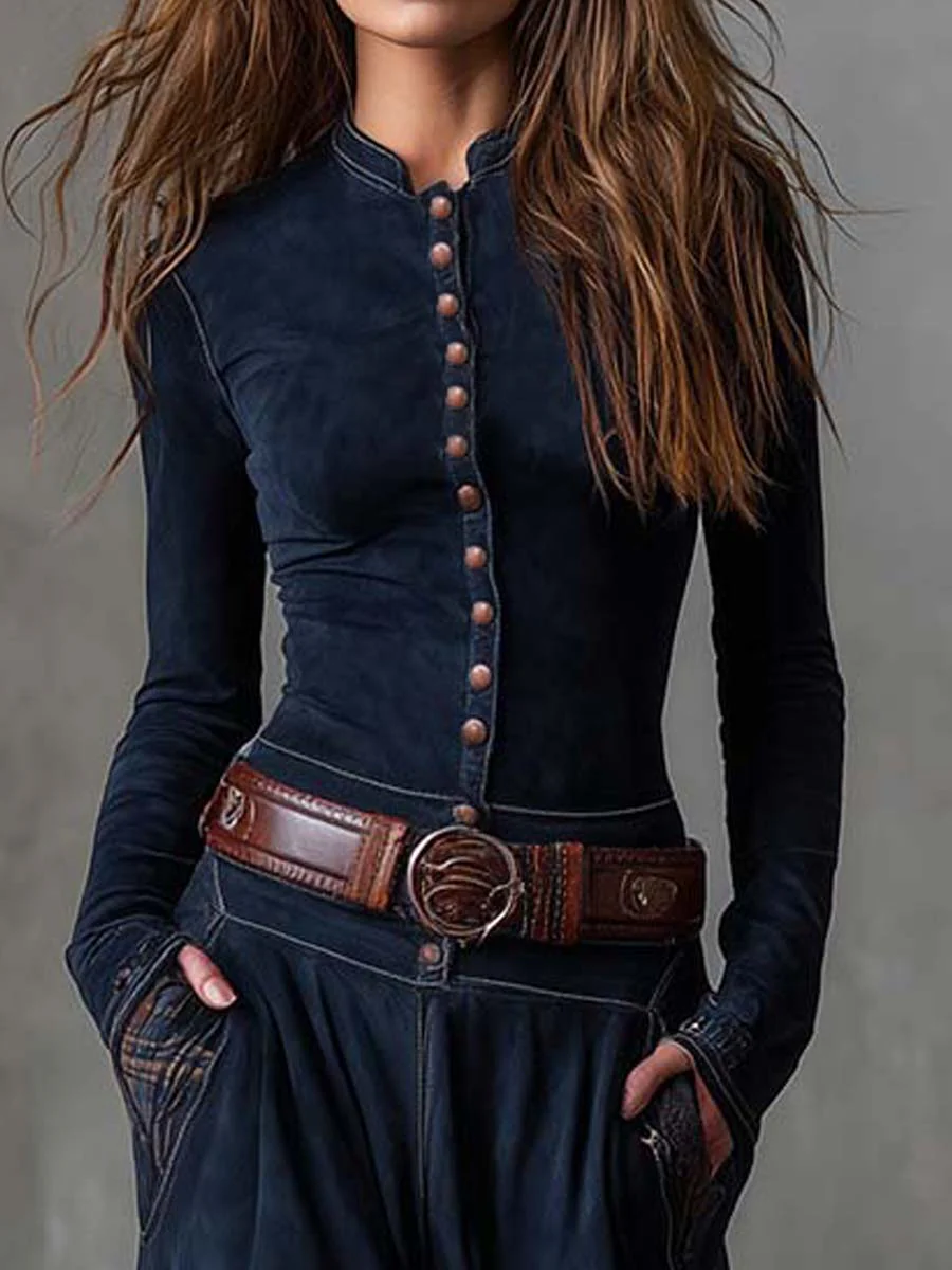 Belloni™ | Abito maxi scamosciato Michelle