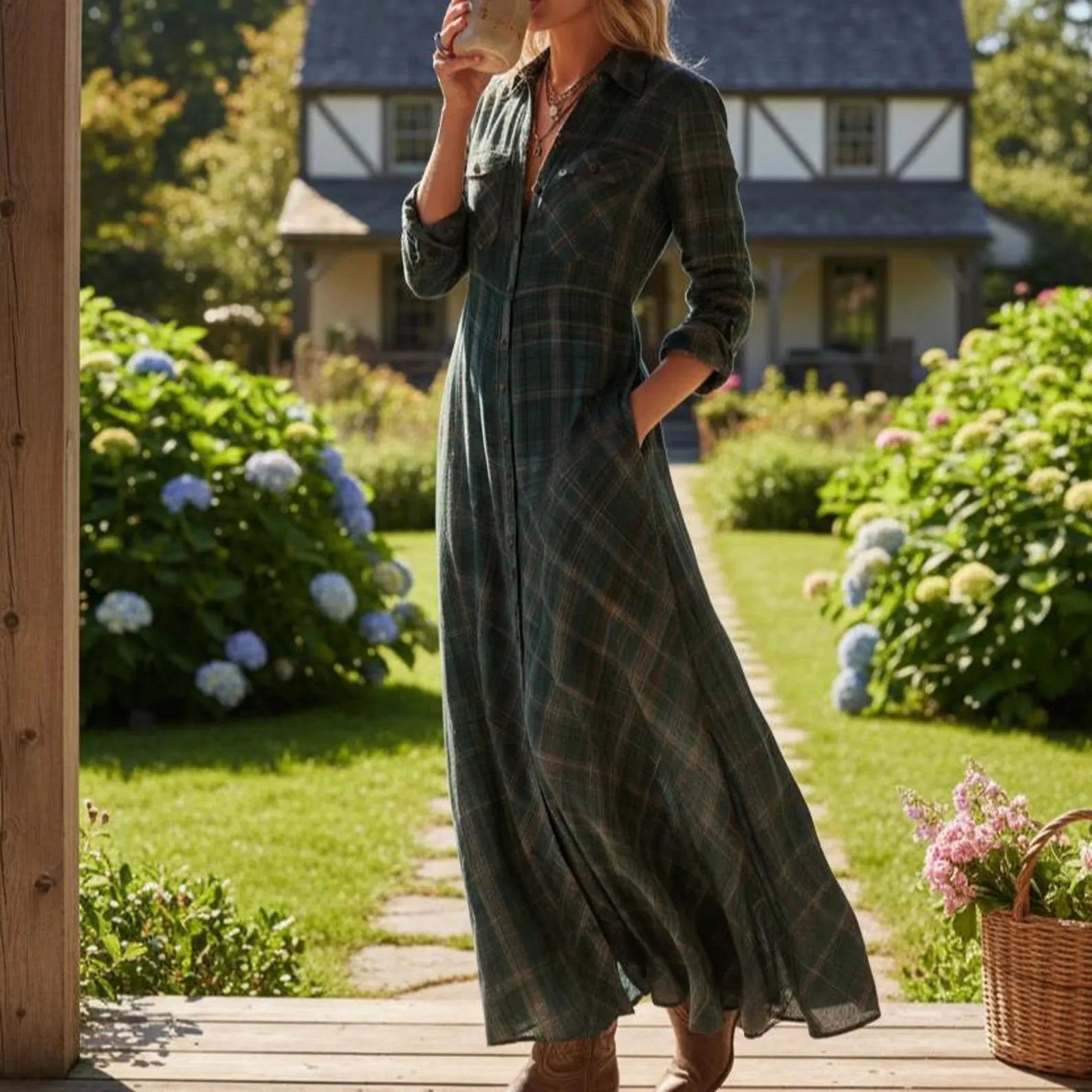 Belloni™ Maxi Chemise Intemporelle